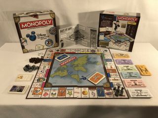 Monopoly Disney Vacation Club Edition Pre - Owned Usaopoly Hasbro Made In Usa Rare
