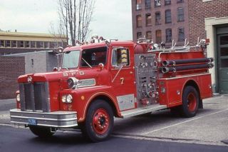 Springfield Ma Engine 7 1979 Maxim Pumper - Fire Apparatus Slide