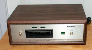Vintage Panasonic Rs - 845us Silver Face - 2 & 4 Channel 8 Track Tape Deck Player