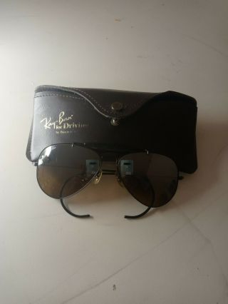 Ray - Ban Usa Vintage Nos B&l Aviator For Driving Tgm Top Gradient
