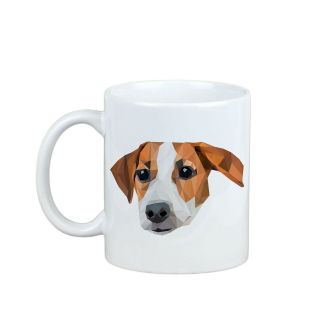 Jack Russell Terrier Mug With Geometric Dog Enjoying A Cup With My Pup Us