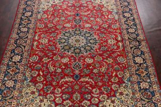 Vintage Floral Najafabad Hand - knotted Traditional Oriental Wool Area Rug 9x12 ft 3