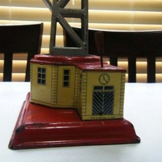 Vintage 1944 - 1955 Tin Toy Crane Made in Germany US Zone 5 1/2 ' X 7 1/2 