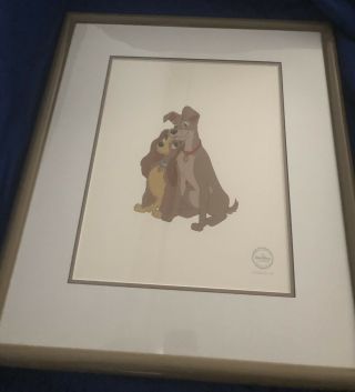 Disney’s Lady And The Tramp Framed Sericel Limited Edition 2500 (1993)