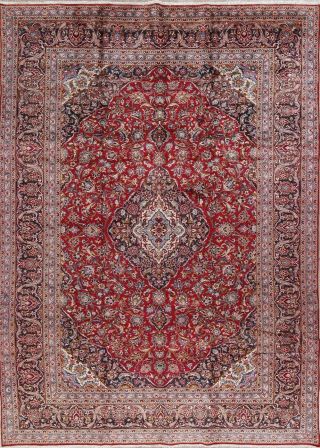 Traditional Area Rug Hand - Knotted Wool Oriental Room Size Carpet 9 X 13 Red