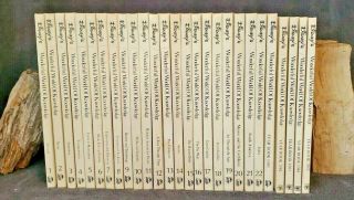 Vintage 1973 Disney Wonderful World Of Knowledge 1 - 22 Volume,  Plus Year Books