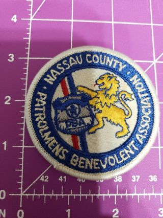 Nassau County NY Patrolmen ' s Benevolent association patch 3