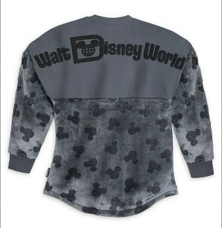 Walt Disney World Mickey Mouse Icon Velour Spirit Jersey Xl Nwt