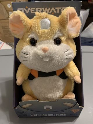 Wrecking Ball Hamster Collectable Plush Toy From Overwatch Box
