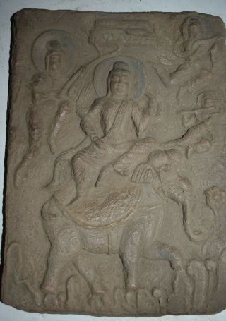 Orig $499 Nepal/tibet Shaman Clay Plaque,  Early 1900s 14in
