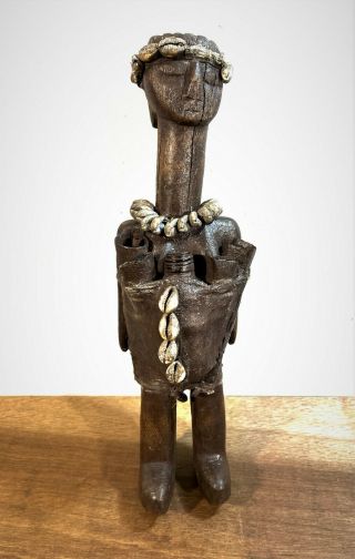 African Tribal Art Magical Power Fetish Carved Figure