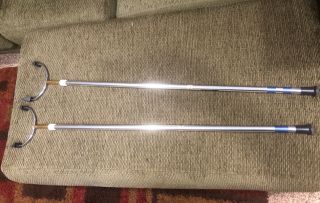 2 Vintage Arco Special T - 750 Outdoor Shuffleboard Aluminum Cues 2