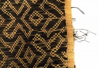 Kuba Square Raffia Handwoven Textile Congo African Art 3