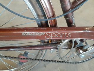 1975 Vintage Girls Raleigh Sport 3 Speed Bicycle Made In England
