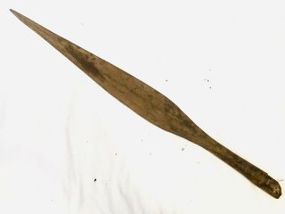Antique 22” Kuba Spear Head Tip Weapon Congo African Art Engraved Hand Forged 2