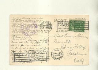 1915 Model Post Office Panama Pacific International Exposition Post Card