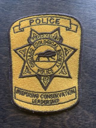 Chicago Zoological Society Police Illinois Patch