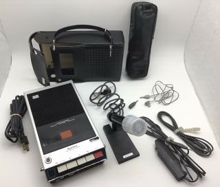 Sony Tc - 110a Vintage Cassette Recorder With Tons Of Accessories