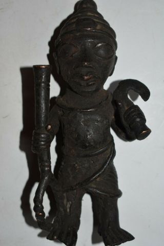 Orig 499 Benin Bronze Early 1900s Real 6 " Prov.