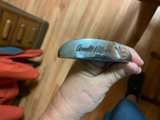 Vintage Arnold Palmer " The " Golf Putter Leather Grip 35 " Fluted Left Hd