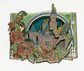 Disney 2007 Featured Artist Tinker Bell Disneyland Rose LE 750 Jumbo Pin 54409 2