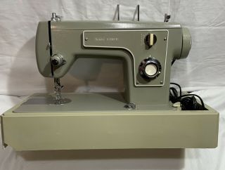 Vintage Sears Kenmore Model 5185 Sewing Machine W/ Hard Cover & Foot Pedal