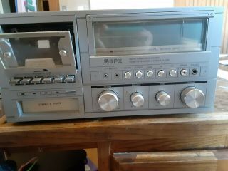 Vintage 1984 Gpx 9125 Am/fm Stereo Receiver Cassette Bsr Turntable 8 Track Tape
