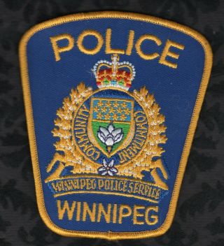 Winnipeg Canada Police Service Shoulder Patch