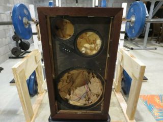 Acoustic Research Ar - 3a Speaker Cabinet Empty With Crossover Vintage Audio