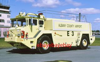 Fire Apparatus Slide,  Engine 3,  Albany Co Airport / Ny,  1987 Walter 4x4