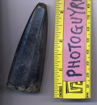 Pre - Columbian - Obsidian stone knife blades - four items 3