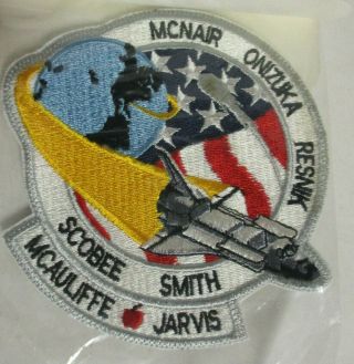 Nasa Kennedy Space Center,  Challenger Mission Souvenir Emblem Patch 1986
