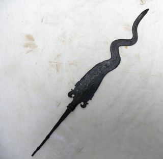 5luk Tombak Spear Head Keris Tribal Art Kris Magic Weapon Indonesia Pencak Silat