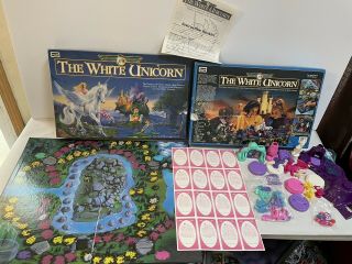 The White Unicorn Board Game Family Vintage (1995) Complete Never Played