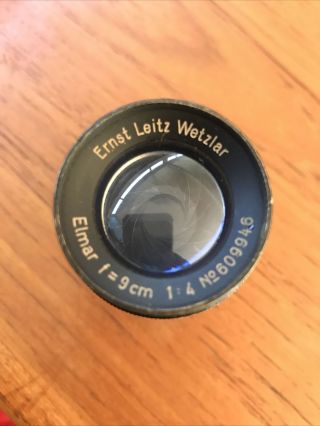 Vintage Ernst Leitz Leica f=9cm 1:4 Screw Mount Lens 2