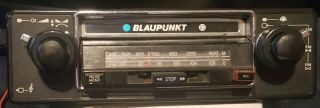 Vintage Blaupunkt Cr4072 Am/fm Radio Cassette Recorder W/mike Porsche 1974 - 1982