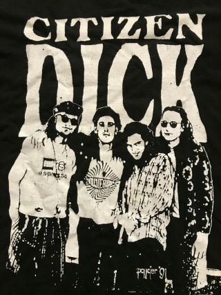 Vintage Pearl Jam Citizen Dick Singles Xl T - Shirt,  From 1992,  Vedder