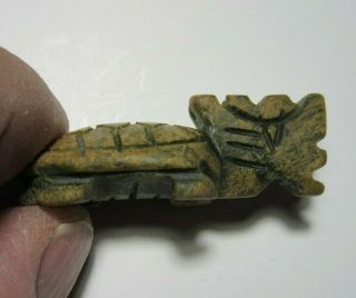 Rare Turtle Hand Carved Stone from Andes of Peru Collectible Reiki 3