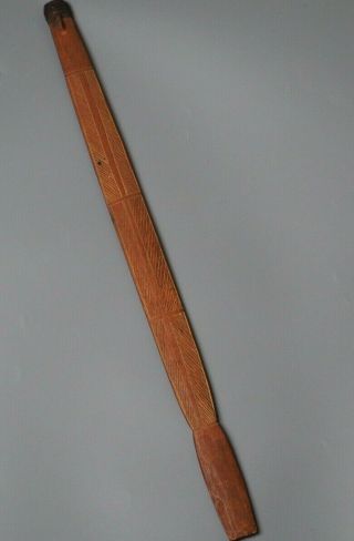 Good Australian Aboriginal Carved Wooden Hunting Spear Thrower Woomera Club Nr