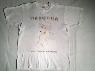 Madonna Vintage T - Shirt Who’s That Girl 1987 World Tour Official Merchandise