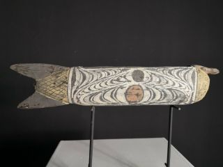 Ancestor Spirit Carved Garamut Drum,  Sawos,  Papua Guinea,  Png