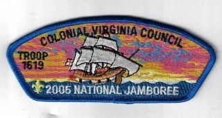 2005 National Jamboree Jsp Troop 1619 Colonial Virginia Council Rbl Bdr.  [ga - 228