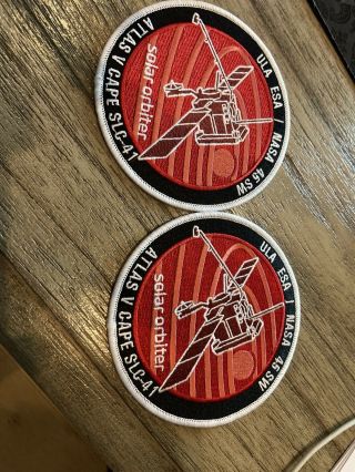 (two) Atlas V Patch Solar Orbiter Esa Nasa Ula 45 Sw Space Mission To The Sun