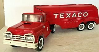 Vintage Buddy L Texaco Pressed Metal Tanker Truck