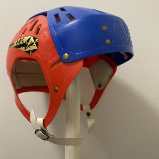 ABC JOFA hockey helmet red/blue vintage classic okey 2
