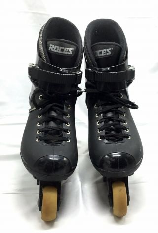 Vintage 90’s Roces Inline Skates Rollerblades Black Adult Size 11