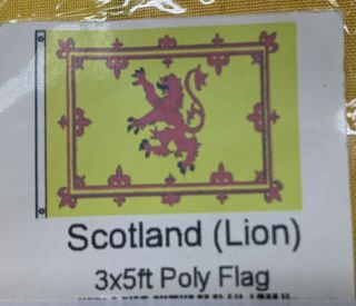 Scotland Scottish Flag 3’ X 5’ Rampant Lion United Kingdom Great Britain
