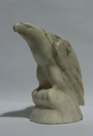Inuit Art Carving Stone Marble Eagle.  Mid 20th