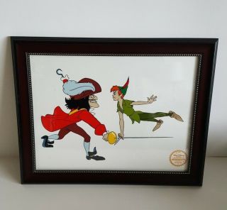 Walt Disney Limited Edition Framed Peter Pan Serigraph Cel