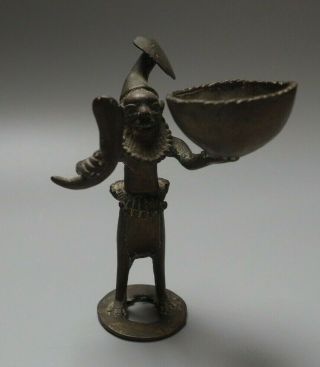 Unusual West African Tribal Art Cast Bronze Brass Ashanti Gold Weight Figure Nr